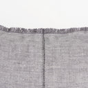 Thais 13L x 21W Gray Fabric Fringed Decorative Pillow Cover - Default Title