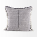 Thais 20L x 20W Blue and Cream Fringed Decorative Pillow Cover - Default Title