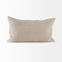 Raquel 13L x 21W Beige and Black Fabric Plaid Decorative Pillow Cover - Default Title