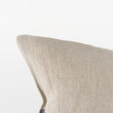 Raquel 13L x 21W Beige and Black Fabric Plaid Decorative Pillow Cover - Default Title