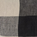 Raquel 13L x 21W Beige and Black Fabric Plaid Decorative Pillow Cover - Default Title