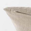 Raquel 13L x 21W Beige and Black Fabric Plaid Decorative Pillow Cover - Default Title