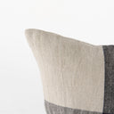 Raquel 18L x 18W Beige and Black Fabric Plaid Decorative Pillow Cover - Default Title