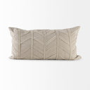 Ivivva 14L x 26W Beige Fabric Textured Decorative Pillow Cover - Default Title