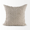 Ivivva 20L x 20W Beige Fabric Textured Decorative Pillow Cover - Default Title