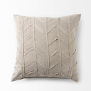 Ivivva 20L x 20W Beige Fabric Textured Decorative Pillow Cover - Default Title