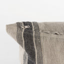 Hattie 20L x 20W Beige and Black Fabric Striped Decorative Pillow Cover - Default Title