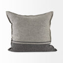 Zadie 20L x 20W Light Gray and Dark Gray Fabric Color Blocked Decorative Pillow Cover - Default Title