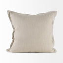 Mae 20L x 20W Beige Fabric Decorative Pillow Cover - Default Title
