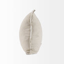Mae 20L x 20W Beige Fabric Decorative Pillow Cover - Default Title
