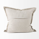 Mae 20L x 20W Beige Fabric Decorative Pillow Cover - Default Title