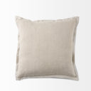 Mae 20L x 20W Beige Fabric Decorative Pillow Cover - Default Title