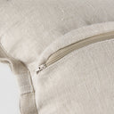 Mae 20L x 20W Beige Fabric Decorative Pillow Cover - Default Title