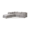 Valence 386L x 260W x 177H Medium Gray 23 Ottoman Sectional Piece - Default Title