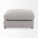 Valence 386L x 386W x 177H Medium Gray Full Size Ottoman Sectional Piece - Default Title