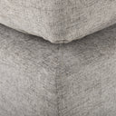 Valence 386L x 386W x 177H Medium Gray Full Size Ottoman Sectional Piece - Default Title