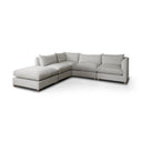 Valence Light Gray Throw Pillow Sectional Piece - Default Title
