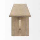 Aida 18H Light Brown Wood Dining Bench - Default Title