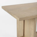 Aida 18H Light Brown Wood Dining Bench - Default Title