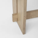 Aida 18H Light Brown Wood Dining Bench - Default Title