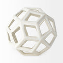 Geom 71L x 71W x 71H White Ceramic Geometric Object - Default Title