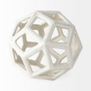 Geom 71L x 71W x 71H White Ceramic Geometric Object - Default Title