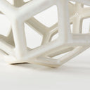 Geom 71L x 71W x 71H White Ceramic Geometric Object - Default Title