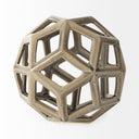 Geom 71L x 71W x 71H Tan Ceramic Geometric Object - Default Title