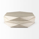Arreto Natural Solid Wood Hexagonal Storage Coffee Table - Default Title