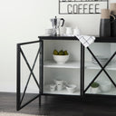 Aurelia Two Door Glass Cabinet - Default Title