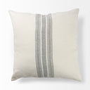 Patrice 22 x 22 Cream With Gray Stripes Decorative Pillow Cover - Default Title