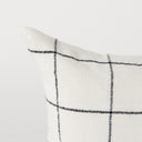 Suzanne 14 x 26 WhiteBlack Square Pattern Decorative Pillow Cover - Default Title
