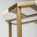 Vincent 33 Octagonal White Marble Tabletop w Gold Metal Base Coffee Table - Default Title