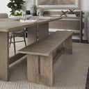 Aida 18H Light Gray Wood Dining Bench - Default Title