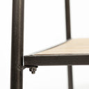 Carell 31L x 18W Black Metal And Wood Shelf Hall Tree - Default Title