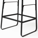 Conan 25 Seat Height Brown Wood Seat Black Metal Frame Counter Stool - Default Title