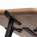Helios II 60L x 14W x 29H Rectangular Brown Raised Edge Top Console Table - Default Title
