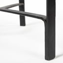 Helios III 20L x 24H Set of Two Round Brown Solid Wood Iron Base Nesting EndSide Tables - Default Title