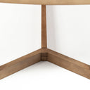Denver 915x38 Rectangular Brown Solid Wood Top Base Dining Table - Default Title