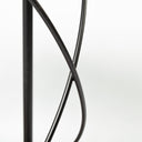 Marlon Black Metal Frame Two Tier Shelves wStemware holder Bar Cart - Default Title