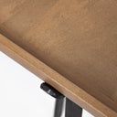 Helios II 60L x 14W x 29H Rectangular Brown Raised Edge Top Console Table - Default Title