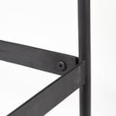 Glenn III 56L x 14W Dark Brown Wood w Black Iron Frame 4 Drawer Console Table - Default Title