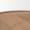 Cleaver I 22 x 24 Round Top Brown Solid Wood Accent Table - Default Title