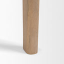 Cleaver I 22 x 24 Round Top Brown Solid Wood Accent Table - Default Title