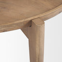 Cleaver Set of 2 40 31 Round Brown Solid Wood Nesting Coffee Tables - Default Title