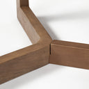 Denver 915x38 Rectangular Brown Solid Wood Top Base Dining Table - Default Title