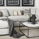 Valence 382L x 386W x 283H Light Gray Armless Sectional Piece - Default Title