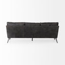 Cochrane 82L x 33W x 323 Black Leather Three Seater Sofa - Default Title