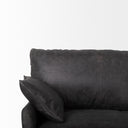 Cochrane 82L x 33W x 323 Black Leather Three Seater Sofa - Default Title