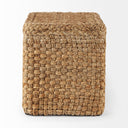 Aylin 165 Square Brown Jute Pouf - Default Title